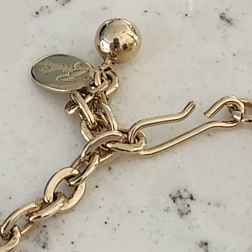 Beeline Vintage Mod Enamal Orange Hippo Circa 60's 70’s Gold Tone Necklace - Picture 5 of 8